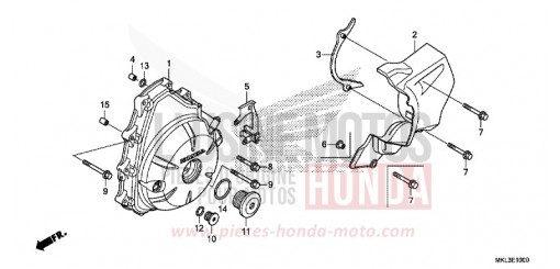 COUVERCLE DE GENERATEUR C.A. NC750XAK de 2019